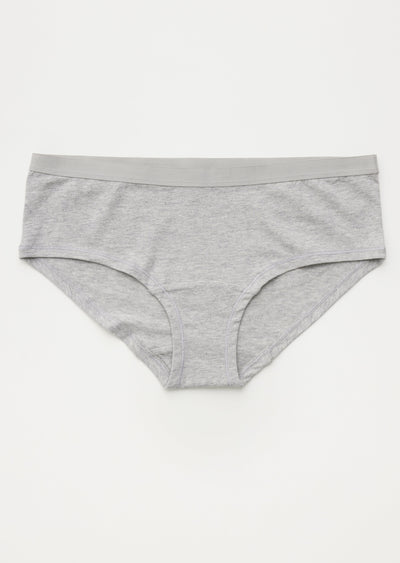 Organic cotton panties BRIEF CORE- Grey Melange - woron