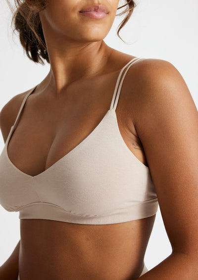 Organic cotton soft-bra CORE TRIANGLE BRA- nude awakening - woron